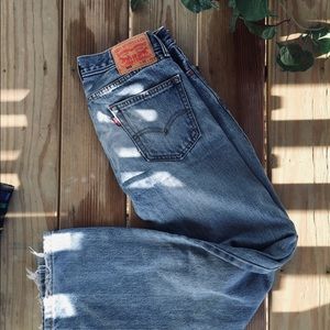 High wasted levis, size 505.